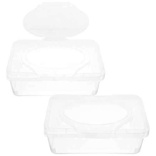 Alipis 2 Stück Transparenter Tissue Dispenser aus Stabilem mit Deckel Staubdichte Aufbewahrungsbox für Badezimmer und Wohnräume Großer Fassungsvermögen Langlebig und Praktisch für von Alipis