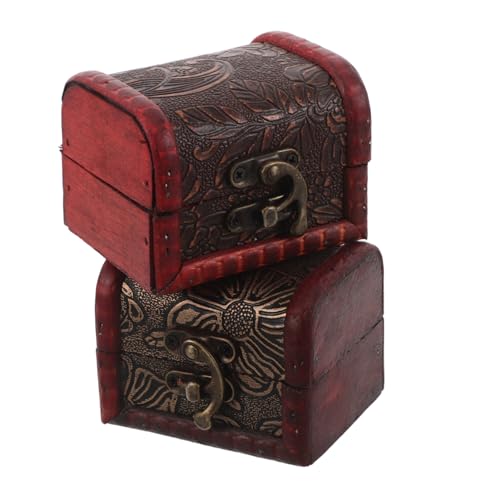 Alipis 2 Stück Vintage Schmuckkästchen Kleine Holz Schatztruhe mit Retro Design Multifunktionale Aufbewahrungsbox für Schmuck und Kleine Kostbarkeiten Sichere Mini Holztruhe für Zuhause Alipis 2 Stück Vintage Schmuckkästchen Kleine Holz Schatztruhe mit Retro Design Multifunktionale Aufbewahrungsbox für Schmuck und Kleine Kostbarkeiten Sichere Mini Holztruhe für Zuhause von Alipis