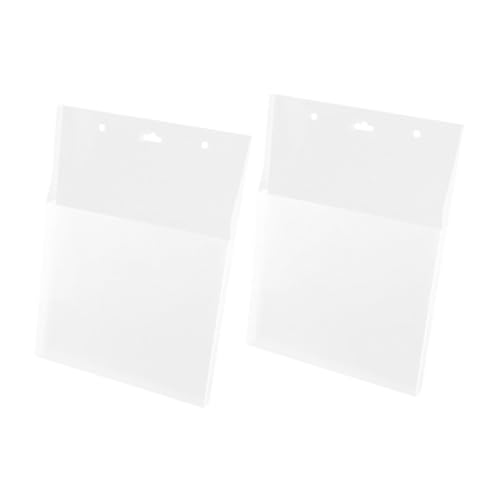 Alipis 2 Stück Wandmontierter Aufbewahrungsbehälter Transparenter Organizer für Dokumente Magazine und Poster Platzsparend Einfach zu Reinigen für Büro und Zuhause von Alipis