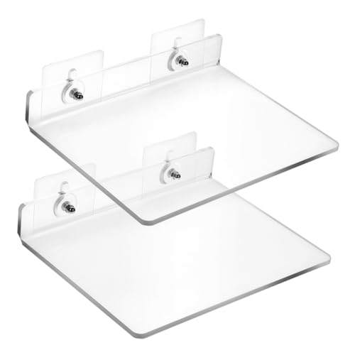 Alipis 2 Stück Wandregal Badezimmer Organizer Teiliges Wandmontierter Ablage Bohren für Badezimmer Badaccessoires Platzsparend von Alipis