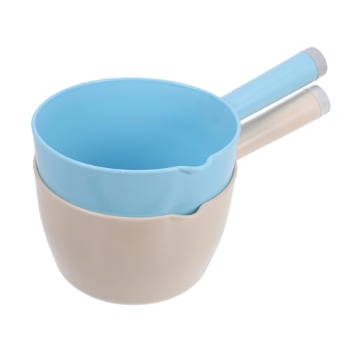 Alipis 2 Stück Wasserschöpfer aus Japanischer Stil Ergonomisch Geformt Großer Fassungsvermögen Multifunktional für Küche Garten Obst und Gemüse Spülen Praktische Haushaltshelfer von Alipis