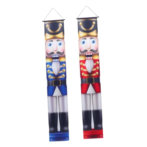 Alipis 2 Stück Weihnachtliche Türdekoration Couplet aus Oxford - Wetterfest für Innen und Außen Festliche Weihnachtsdeko zur Party Willkommensschild Alipis 2 Stück Weihnachtliche Türdekoration Couplet aus Oxford - Wetterfest für Innen und Außen Festliche Weihnachtsdeko zur Party Willkommensschild von Alipis