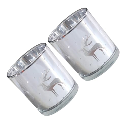 Alipis 2 Stück Weihnachtsglas Kerzenbecher Mit Hirsch Elegante Weihnachtsdeko Für Teelichter Ideales Geschenkset Für Festliche Anlässe Und Partys Höhe Durchmesser Alipis 2 Stück Weihnachtsglas Kerzenbecher Mit Hirsch Elegante Weihnachtsdeko Für Teelichter Ideales Geschenkset Für Festliche Anlässe Und Partys Höhe Durchmesser von Alipis