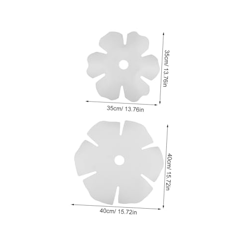 Alipis 2 Stück Weiße Blumenlampenschirme aus Stabilem Kunststoff Nordic Stil Kreative Blütenblatt-optik Leichte Deckenlampenschirme für Schlafzimmer und Esszimmer DIY Geeignet von Alipis