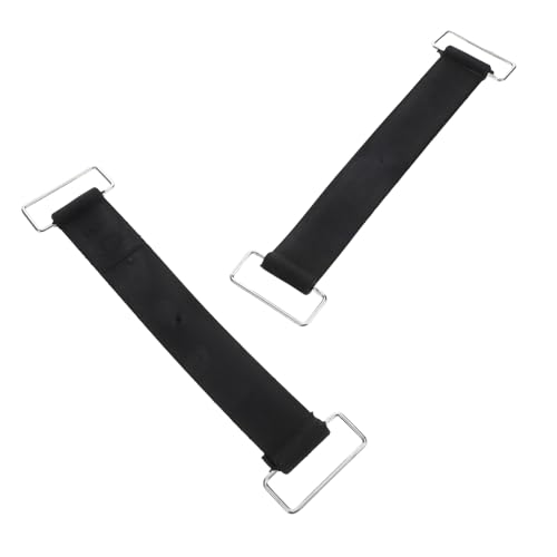 Alipis 2 Stück Wiederverwendbare Batteriebänder mit Rutschfestem Gummispannband Verstellbare mit Haken zur Sicheren Befestigung von Motorradbatterien Schnelle und Werkzeugfreie Montage von Alipis