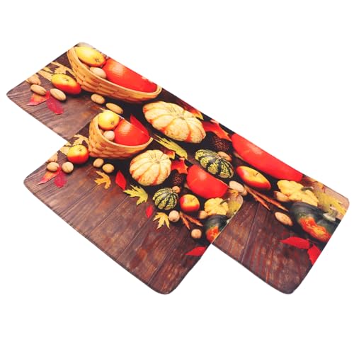 Alipis 2 Stück rutschfeste Küchenteppiche mit Kürbis und Ahornblatt Design Waschbare Fußmatten für Herbst für Thanksgiving und Rustikalen Landhausstil Alipis 2 Stück rutschfeste Küchenteppiche mit Kürbis und Ahornblatt Design Waschbare Fußmatten für Herbst für Thanksgiving und Rustikalen Landhausstil von Alipis