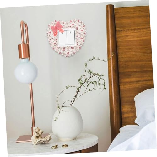 Alipis 2 Stücke Dekorativer Lichtschalter-abdeckungen aus Weichem Stoff mit Schleifen-design Abnehmbar Waschbar Staub Einfache Montage für Wohnzimmer und Schlafzimmer Stilvolle von Alipis