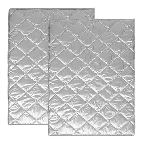 Alipis 2-teilige Tiefkühltruhen-Abdeckung: Isolierte Gefriertruhe mit Aluminiumfolie und Magnet, wasserdicht und Sonnenschutz – Mini-Kühlschrankschutz, UV-beständig, für den Außenbereich von Alipis