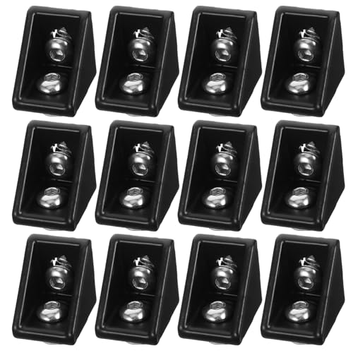 Alipis 20 Sätze 20 teiliges Aluminiumprofil Eckverbinder Serie Stabile Aluminiumlegierung Winkelverbinder für Möbel Ablagen Industrie Schnelles Montieren Schwarz Alipis 20 Sätze 20 teiliges Aluminiumprofil Eckverbinder Serie Stabile Aluminiumlegierung Winkelverbinder für Möbel Ablagen Industrie Schnelles Montieren Schwarz von Alipis