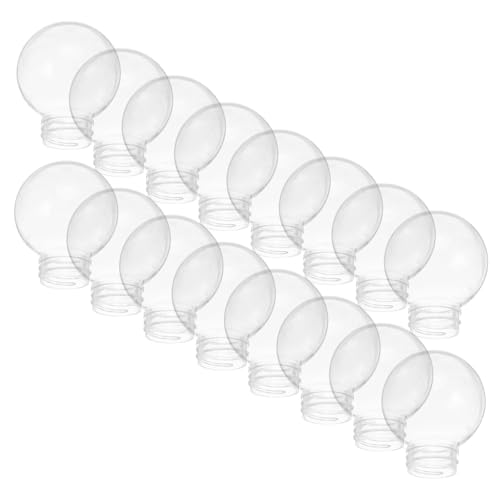 Alipis 20 Stück Klare Kugel Lampenschirme Uv-beständig Schraubbar Kunststoff Lampenabdeckung Ersatz für Deckenpendelleuchten Wandlampen Außenleuchten von Alipis
