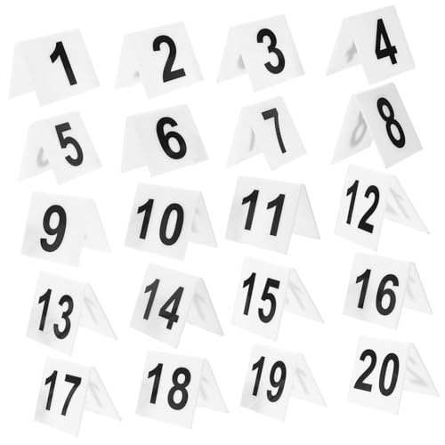 Alipis 20 Stück Teiliges Acryl Tischnummern Doppelseitig Bedruckt Kompakt und Wiederverwendbar für Restaurants Cafés Bars und Partys Elegante Schwarze Zahlen Weißem Grund Alipis 20 Stück Teiliges Acryl Tischnummern Doppelseitig Bedruckt Kompakt und Wiederverwendbar für Restaurants Cafés Bars und Partys Elegante Schwarze Zahlen Weißem Grund von Alipis