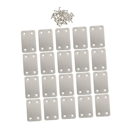 Alipis 20 Stück Teiliges Edelstahl Flachwinkel mit Schrauben Robuste Möbel Eckverbinder für Ablagen Schränke und Stühle Flache Metallhalterung zur Stabilen Holzverbindung Einfach zu Alipis 20 Stück Teiliges Edelstahl Flachwinkel mit Schrauben Robuste Möbel Eckverbinder für Ablagen Schränke und Stühle Flache Metallhalterung zur Stabilen Holzverbindung Einfach zu von Alipis