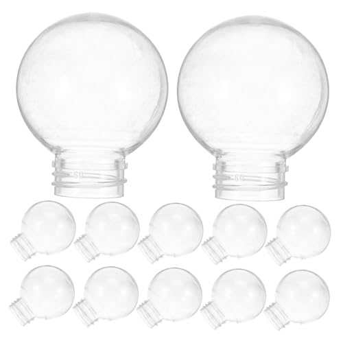 Alipis 20 Stück Teiliges Klarglas Kugel Lampenschirme Gewindemontage Wetterfeste Außenleuchten Lampenabdeckung Uv-beständig Ersatz für Deckenpendelleuchten und Wandlampen von Alipis