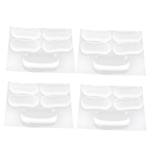 Alipis 20 Stück Teiliges Transparente Wc Sitz Dämpfer Toilettensitz mit Klebepad Geräuschreduzierend und Langlebig für Bad Hotel Schule und Haushalt von Alipis