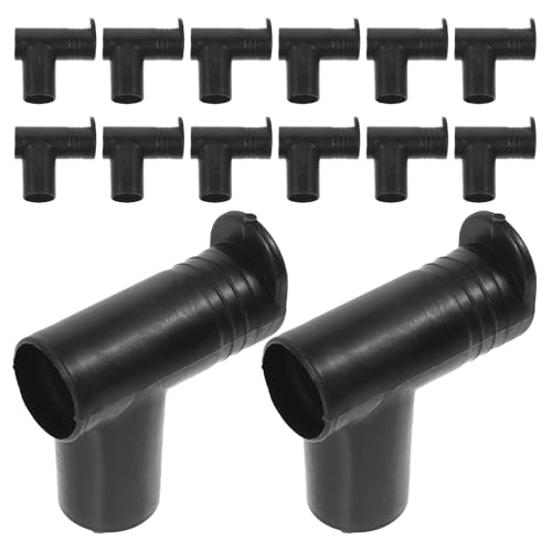 Alipis 20-teiliges Trockenstangengelenk: Wäscheständergelenk, 2-Wege-Wäscheständerverbinder im rechten Winkel – Zweikanaldesign für den Innen- und Außenbereich von Alipis