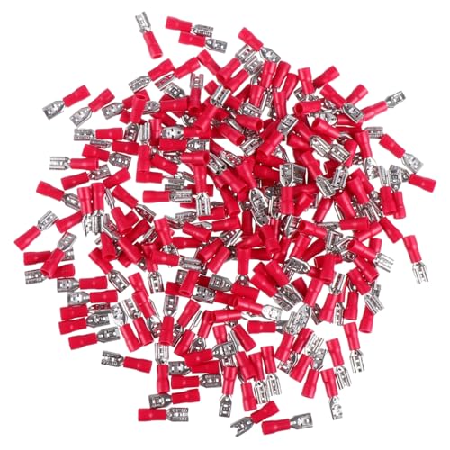 Alipis 200 Stück Isolierte Weibliche Flachstecker Kabelschuhe Crimpverbinder Spatenform für Elektroinstallation und Schnelle Reparaturen Vinylisoliert Vielseitig Einsetzbar Alipis 200 Stück Isolierte Weibliche Flachstecker Kabelschuhe Crimpverbinder Spatenform für Elektroinstallation und Schnelle Reparaturen Vinylisoliert Vielseitig Einsetzbar von Alipis