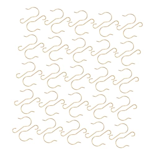 Alipis 200 Stück Metall Ornament Haken Gold Robuste Weihnachtsbaum Hänger für Lichter Dekorationen Vielseitige Kompakte und Langlebige Festtagsaufhängung von Alipis