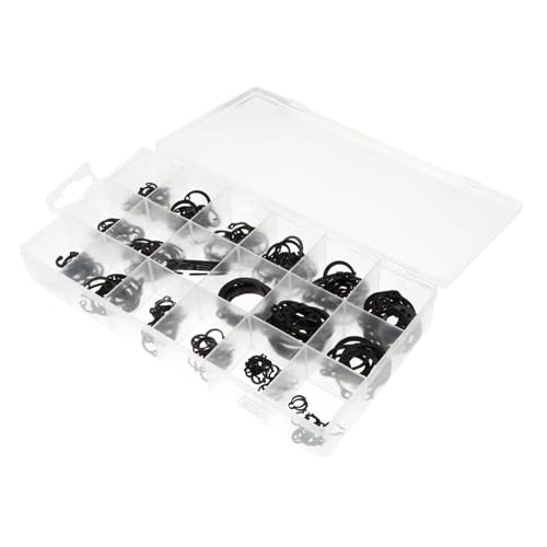 Alipis 225 Stück Teiliges Sortiment an Externen und Internen Sicherungsringen aus Karbonstahl Snap Clip Set Transparenter Aufbewahrungsbox für Schnellen Zugriff und Schutz Alipis 225 Stück Teiliges Sortiment an Externen und Internen Sicherungsringen aus Karbonstahl Snap Clip Set Transparenter Aufbewahrungsbox für Schnellen Zugriff und Schutz von Alipis
