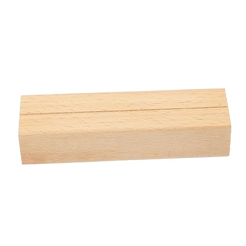 Alipis 24 Stück Teiliges aus Massivem Buchenholz Kartenhalter Ständer für Postkarten Tischkalender Desktop Organizer mit Feiner Verarbeitung und Kreativem Design für Büro und Zuhause von Alipis