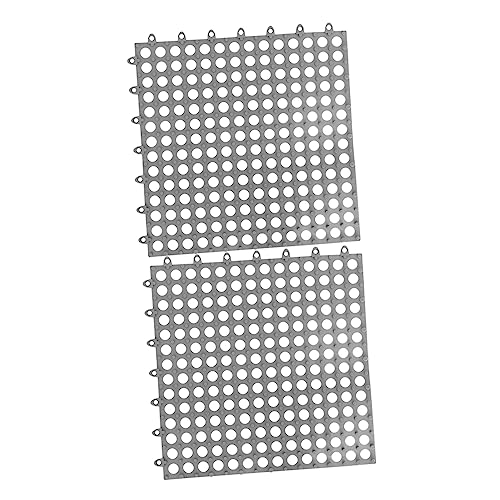 Alipis 2st Badezimmermatte Badewannenmatte rutschfest Abfluss-Pool-duschmatte Antirutsch Teppich Duschmatte rutschfest Ineinandergreifende Weich-PVC Einfach Kunststoff-PVC Küchenmatte von Alipis