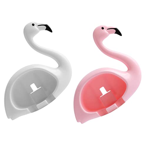Alipis 2stücke Wandmontage-zahnbürstenhalter Für Elektrische Zahnbürsten Flamingo-Form Aufbewahrungslösung Für Badezimmer Platzsparendes Design Für Verschiedene Bürsten Geeignet von Alipis