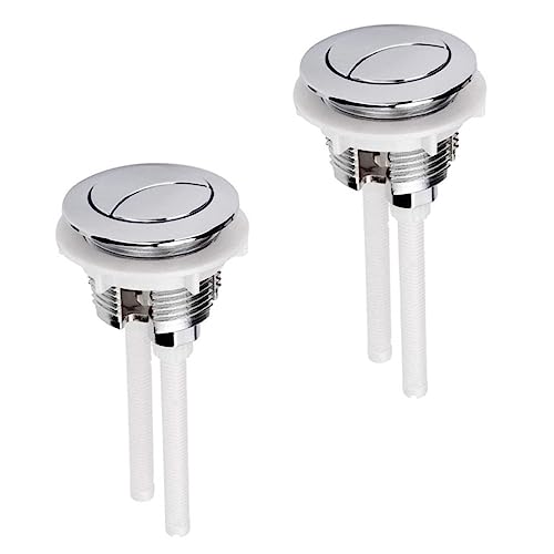 Alipis 2st Wc-spülschalter Spülknopf Ersetzt Spülkastenknopf Toilettenspültaste Kommode Austausch Des Toilettenknopfes Toilettenspülung Wc-taster Abs Universal- Spülungsventil von Alipis