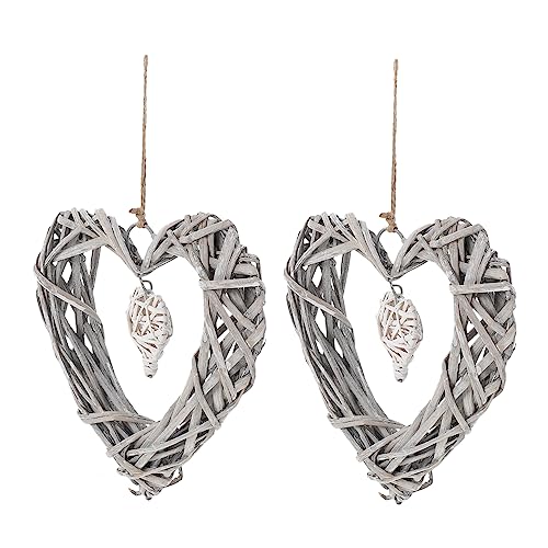 Alipis 2stücke Herzförmige Hängedekorationen Aus Rattan Für Hochzeiten Und Heimdekoration Wunderschöne Ornamenten Für Fenster Wände Und Partys Alipis 2stücke Herzförmige Hängedekorationen Aus Rattan Für Hochzeiten Und Heimdekoration Wunderschöne Ornamenten Für Fenster Wände Und Partys von Alipis