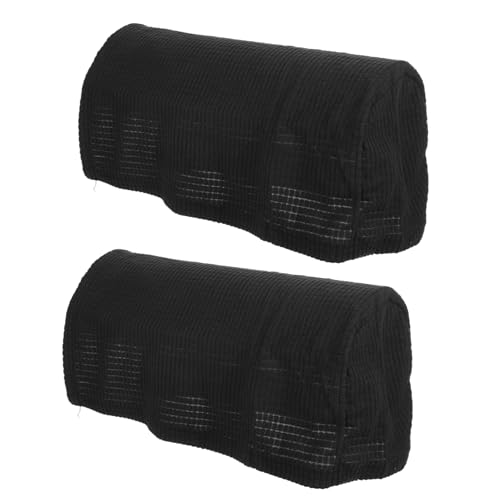 Alipis 2stücke Sofa Armlehnenbezüge Aus Stretch Für Armlehnen Von Couch Und Stuhl Schutzhülle Gegen Flecken Und Abnutzung Maschinenwaschbar Schwarz von Alipis
