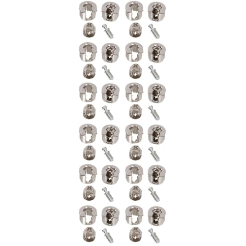Alipis 3 Sätze Eccentric Furniture Connectors Robuste Verbindungsbeschläge Für Möbel Schränke Und Korrosionsbeständige Verbindungselemente Für Einfache Montage Und Starke 10 Stück * 3 von Alipis