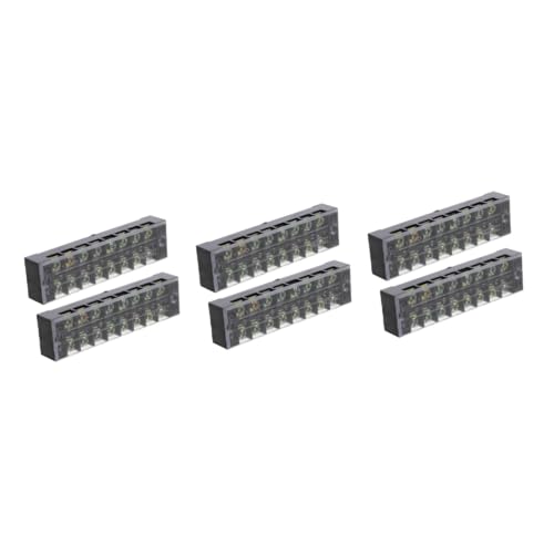 Alipis 3 Sätze Terminals Crimpen Isoliert Zweireihiger Zweireihiges Panel Block Schraubklemmleistenblöcke Spatenklemmen Dual Schraubklemme Terminalblöcke Kupfer 2 Stücke * 3 von Alipis