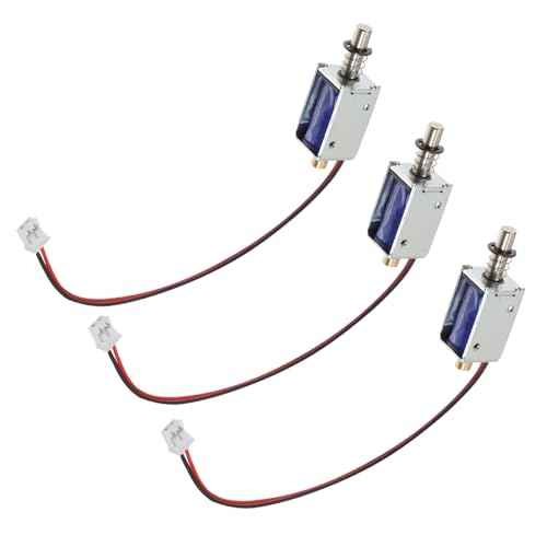 Alipis 3 Stück Mini Elektromagnet Push pull Solenoid Dc Offener Rahmen Kompakter Hubmagnet für Verkaufsautomaten Haushaltsgeräte Bürogeräte Alipis 3 Stück Mini Elektromagnet Push pull Solenoid Dc Offener Rahmen Kompakter Hubmagnet für Verkaufsautomaten Haushaltsgeräte Bürogeräte von Alipis