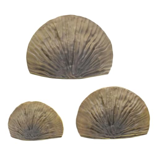 Alipis 3 Stück Simuliertes Ganoderma lucidum-Lagerregal einzigartige Regale zitieren Schlafzimmer montiert Gestell schwebende Regale wandhalter Regal Wandregale kleines Regal Harz Kaffee von Alipis