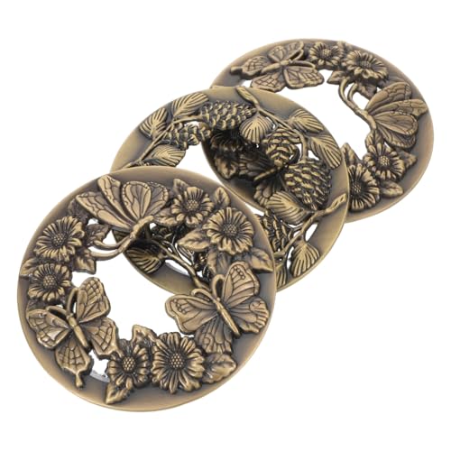 Alipis 3 Stück Teiliges Antike Metall-kerzenabdeckungen Geprägte Jar Candle Topper mit Verbessertem Luftaustausch für Gleichmäßiges Brennen für Spa Meditation und Entspannung von Alipis