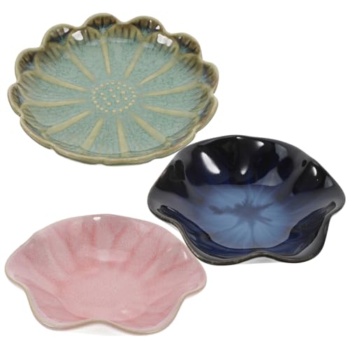 Alipis 3 Stück Keramik Dipschalen im Vintage Stil Kleine Gewürzschalen aus Keramik Vielseitige Soßenteller für Sushi Vorspeisen und Saucen Alipis 3 Stück Keramik Dipschalen im Vintage Stil Kleine Gewürzschalen aus Keramik Vielseitige Soßenteller für Sushi Vorspeisen und Saucen von Alipis