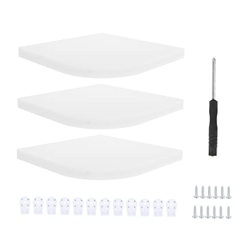 Alipis 3Stücke Teiliges Wandregal Floating Eckregale Platzsparender Eckorganisator für Wohnzimmer Schlafzimmer Badezimmer und Büro mit Holzverarbeitung Alipis 3Stücke Teiliges Wandregal Floating Eckregale Platzsparender Eckorganisator für Wohnzimmer Schlafzimmer Badezimmer und Büro mit Holzverarbeitung von Alipis