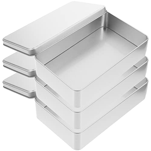 Alipis 3er-Box Große Dose Aus Weißblech - Süßigkeitenbox, Blechdosen Mit Deckel, Geschenkdose Aus Blech, Aufbewahrung, Metalldose, Geschenkbox für Kaffee - Leere Box von Alipis