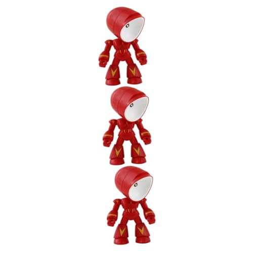 Alipis 3st Roboter-tischlampe Kinder Studenten Lampe Desktop- Schüler Lernen Licht Roboterlampe Nachtlicht Lampe Roboter-led-lampe Tischroboter Tierdekor Kinderlichter Batterie Pvc von Alipis