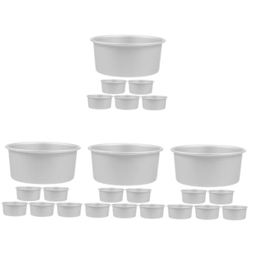 Alipis 4 Sätze Aluminium Kuchenform Antihaft Backform Für Torten Puddings Und Desserts Robust Und Hitzebeständig Für Zuhause Und Feiern 6 Stück * 4 von Alipis