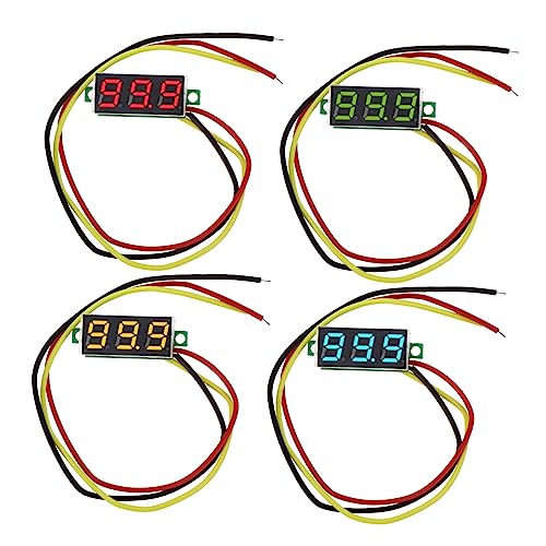 Alipis 4 Stück Digital Voltmeter Dc Praktischer Spannungsprüfer für Auto und Motorrad Batterien Anzeige Leicht und Tragbar Einfache Installation Langlebig und Sicher Alipis 4 Stück Digital Voltmeter Dc Praktischer Spannungsprüfer für Auto und Motorrad Batterien Anzeige Leicht und Tragbar Einfache Installation Langlebig und Sicher von Alipis