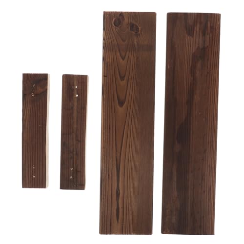 Alipis Aquarium 4 Stück Vintage Holzbrett Für Aquarium Brunnen Keramik Topf Dekoration von Alipis