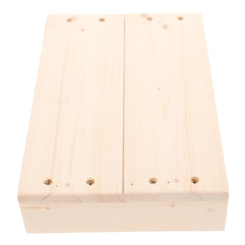 Alipis 4 Stück Holz Tritthocker Breiter Rutschfester Fußhocker für Erwachsene Vielseitiger Indoor Outdoor Fußtritt Mobiler Tritthocker für Büro Zuhause Senioren und Praktische Erhöhung von Alipis