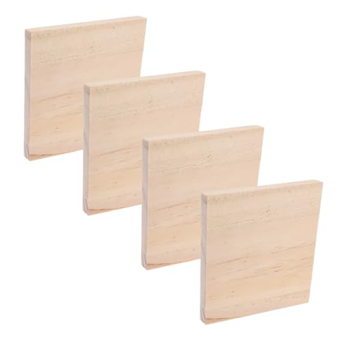 Alipis 4 Stück Holz Untersetzer Hitzebeständig Multifunktional als Blumentopf und Tassenmatte Robust für Tischplatte Holz Tisch Home Office Restaurant von Alipis