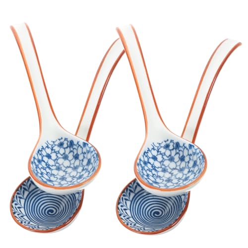 Alipis 4 Stück Keramik Suppenlöffel Hitzebeständig Langlebig mit Verlängertem Griff Japanisch Inspiriert für Suppe Ramen Buffet und Tägliche Nutzung Alipis 4 Stück Keramik Suppenlöffel Hitzebeständig Langlebig mit Verlängertem Griff Japanisch Inspiriert für Suppe Ramen Buffet und Tägliche Nutzung von Alipis