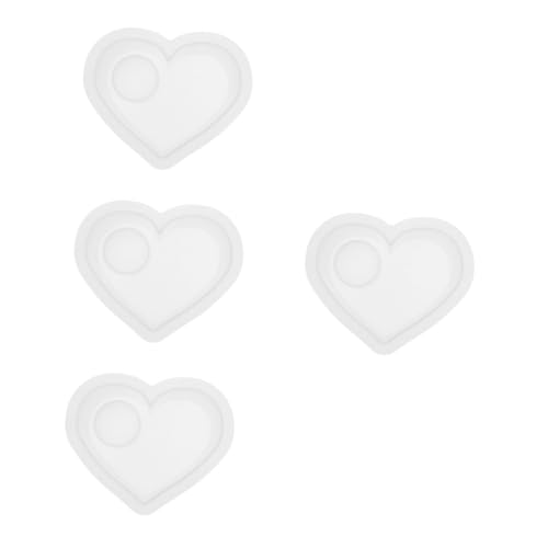 Alipis 4 Stück Silikon Gießform für Kerzenständer Diy Kerzenhalter Form Dekorativer Silikon Kerzenhalter für Kreative Bastelprojekte Kompakte und Leicht zu Reinigende Silikonform für von Alipis