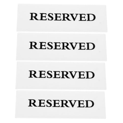 Alipis 4 Stück Teiliges Acryl Reserviert Schild mit Klarer Beschriftung für Hochzeitstische Restaurantreservierungen Büro und Veranstaltungs Reservierung Dekorativ und Lesbar Alipis 4 Stück Teiliges Acryl Reserviert Schild mit Klarer Beschriftung für Hochzeitstische Restaurantreservierungen Büro und Veranstaltungs Reservierung Dekorativ und Lesbar von Alipis