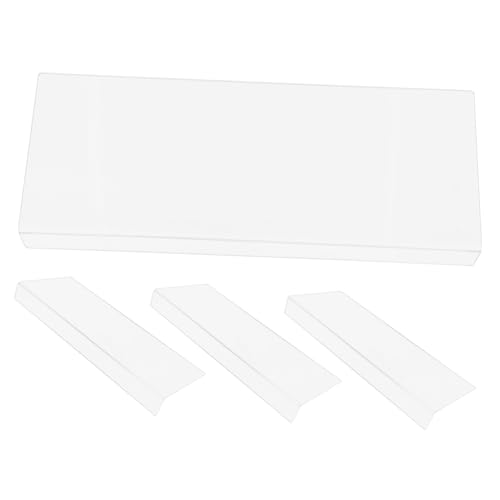 Alipis 4 Stück Teiliges Badewannen Spritzschutz Transparentem Langlebige Duschspritzschutzleiste für Wanne und Waschtisch Verhindert Wasserspritzer und Rutschige Böden im Badezimmer von Alipis