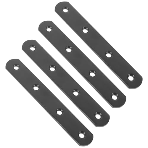 Alipis 4 Stück Teiliges Gerade Reparaturwinkel Schwere Metallverbinder für Holz Flache Montageplatten mit Schraublöchern für Zäune Bücherregale und Schränke Einfache Installation Schwarz Alipis 4 Stück Teiliges Gerade Reparaturwinkel Schwere Metallverbinder für Holz Flache Montageplatten mit Schraublöchern für Zäune Bücherregale und Schränke Einfache Installation Schwarz von Alipis