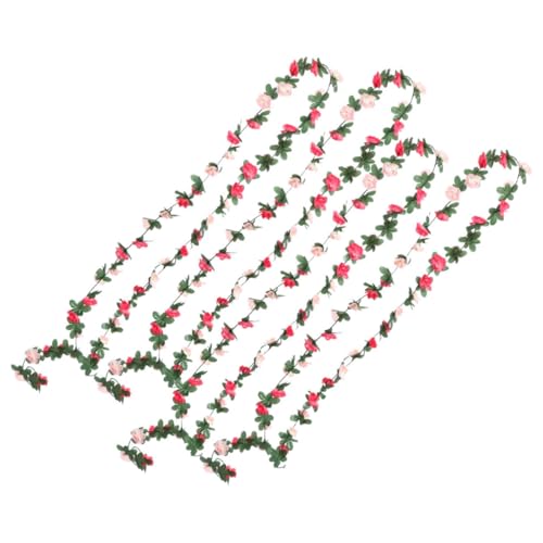 Alipis 4 Stück Teiliges Künstliches Rosen Girlande Realistisch Aussehende Blütenranke Wetterfeste Deko für Innenbereich Hochzeit Party und Wandgestaltung Frühlingsrosa Alipis 4 Stück Teiliges Künstliches Rosen Girlande Realistisch Aussehende Blütenranke Wetterfeste Deko für Innenbereich Hochzeit Party und Wandgestaltung Frühlingsrosa von Alipis