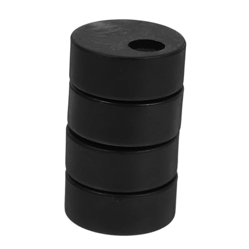 Alipis 4 Stück Teiliges Scheunentor Türstopper aus Carbonstahl Runder Anti sprung Mechanismus Robuster Schiebetür Stopper für Außenbereich Verhindert Entgleisung Einfache Montage von Alipis