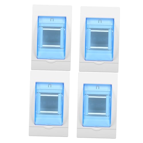 Alipis 4 Stück Teiliges Verteilerkasten mit Transparenter Abdeckung Stromkreise Stromverteilerbox für Innenbereiche Geeignet für Wohn Gewerberäume Vielseitige Einsatzmöglichkeiten Sichere von Alipis